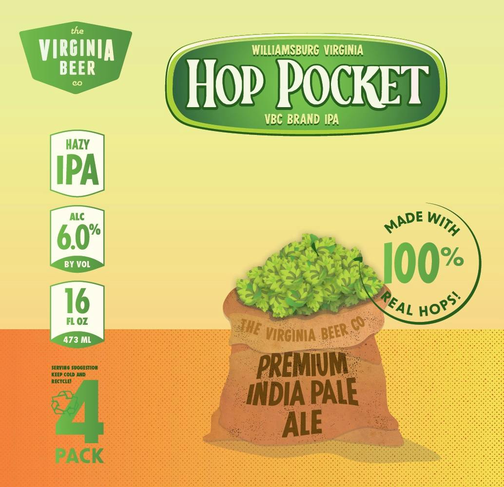 Hop Pocket VBC Brand IPA The Virginia Beer Company