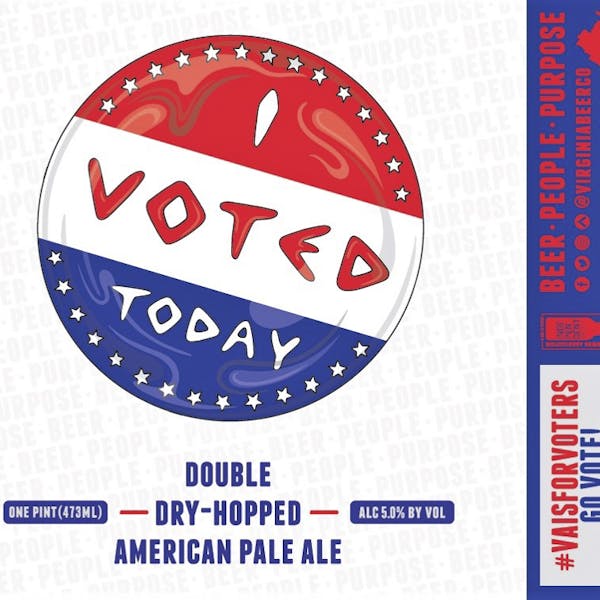 I VOTED TODAY beer artwork