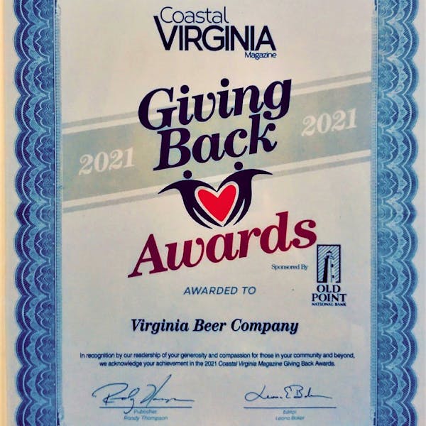 Virginia Beer Co. Recognized by Coastal Virginia Magazine