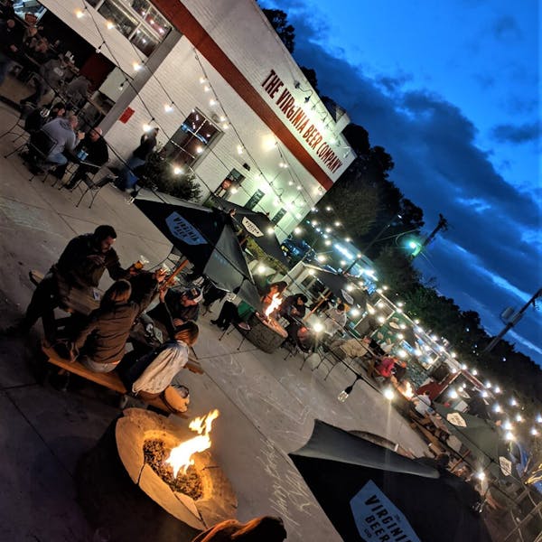 Beer Garden at Night