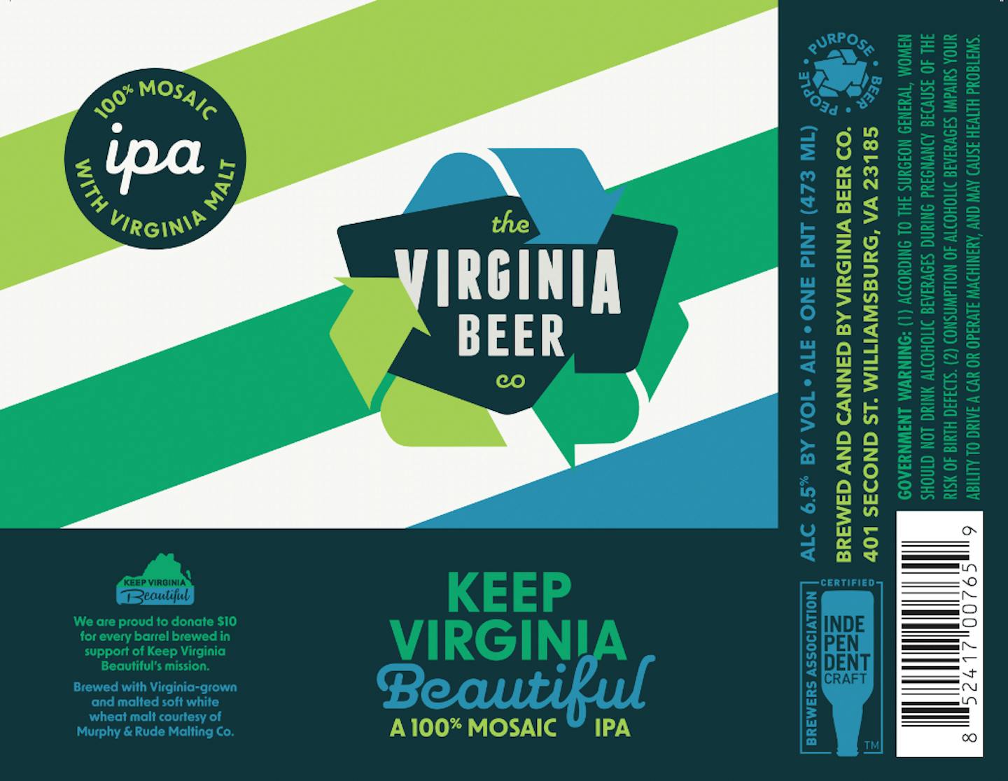 Keep Virginia Beautiful 2022 Full Label