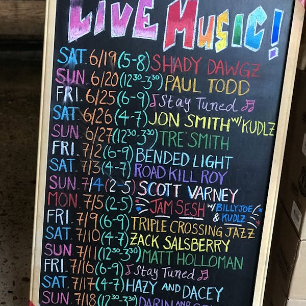 Music thru 7-8-2021 Live Music Calendar