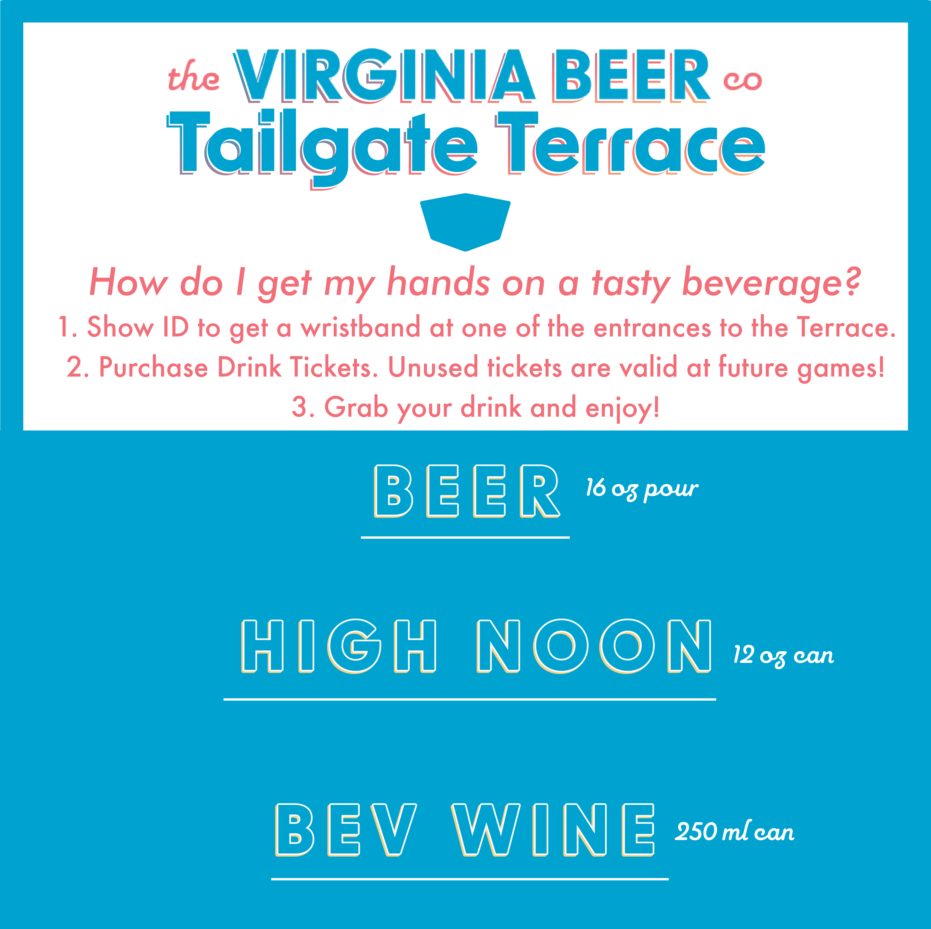 Tailgate Terrace Small Menu