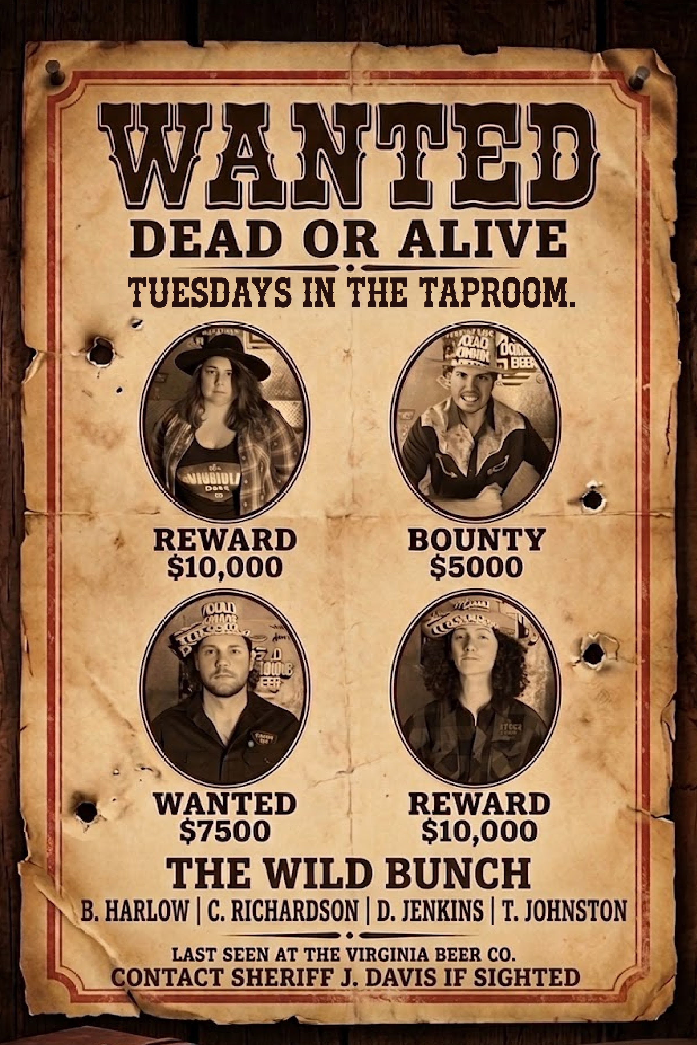 Tonky Tuesday Wanted Poster