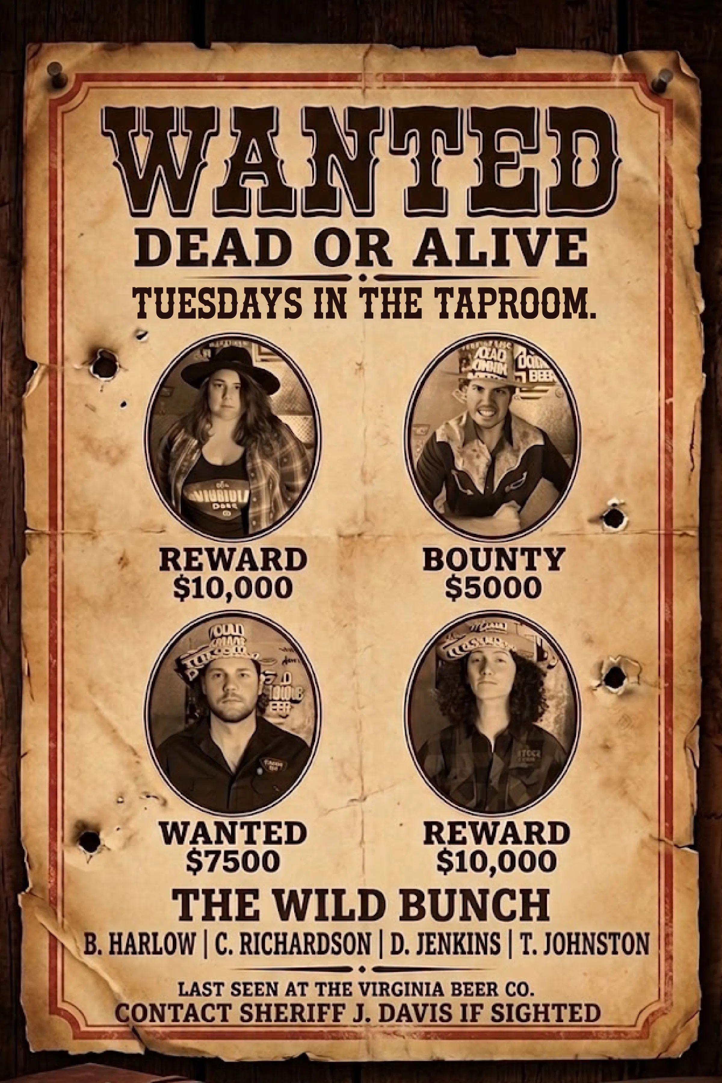 Tonky Tuesday Wanted Poster