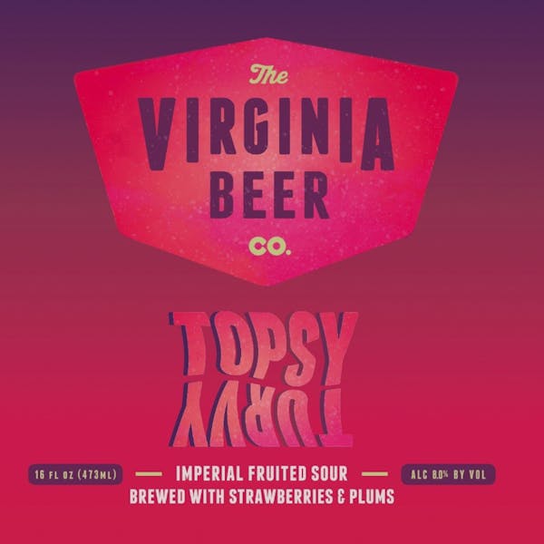 Topsy Turvy beer artwork