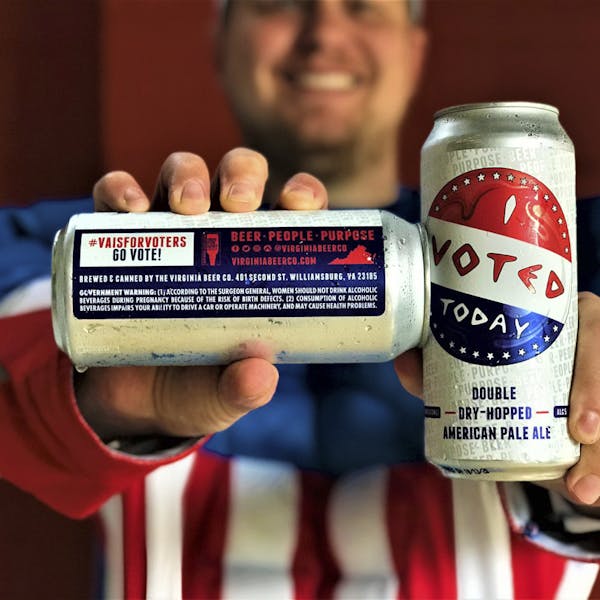 VBC I Voted Two Beer Cans and Captain America