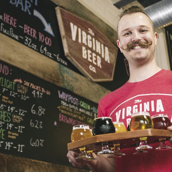 VBC Taproom Beertender with Mustache