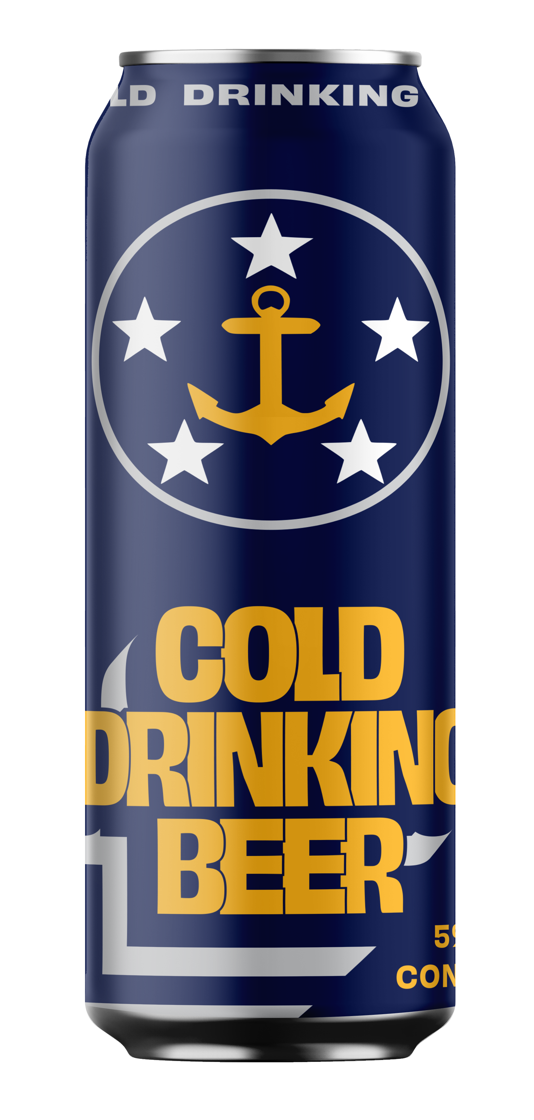 Cold Drinking Beer Admirals 19.2 oz Can Front