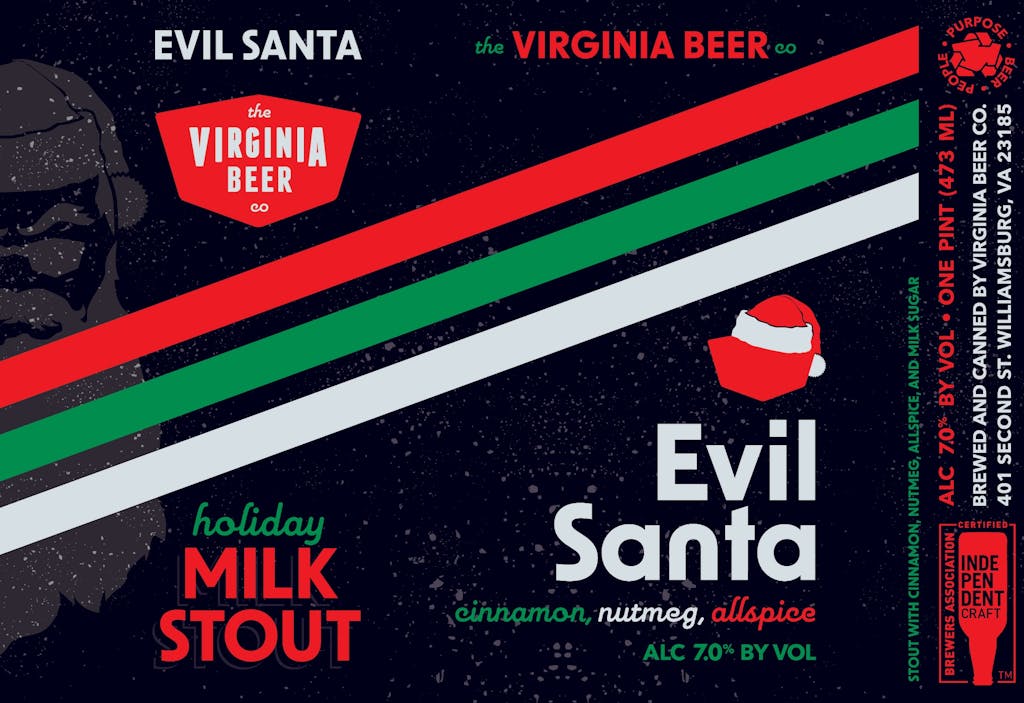 2022 Evil Santa Label