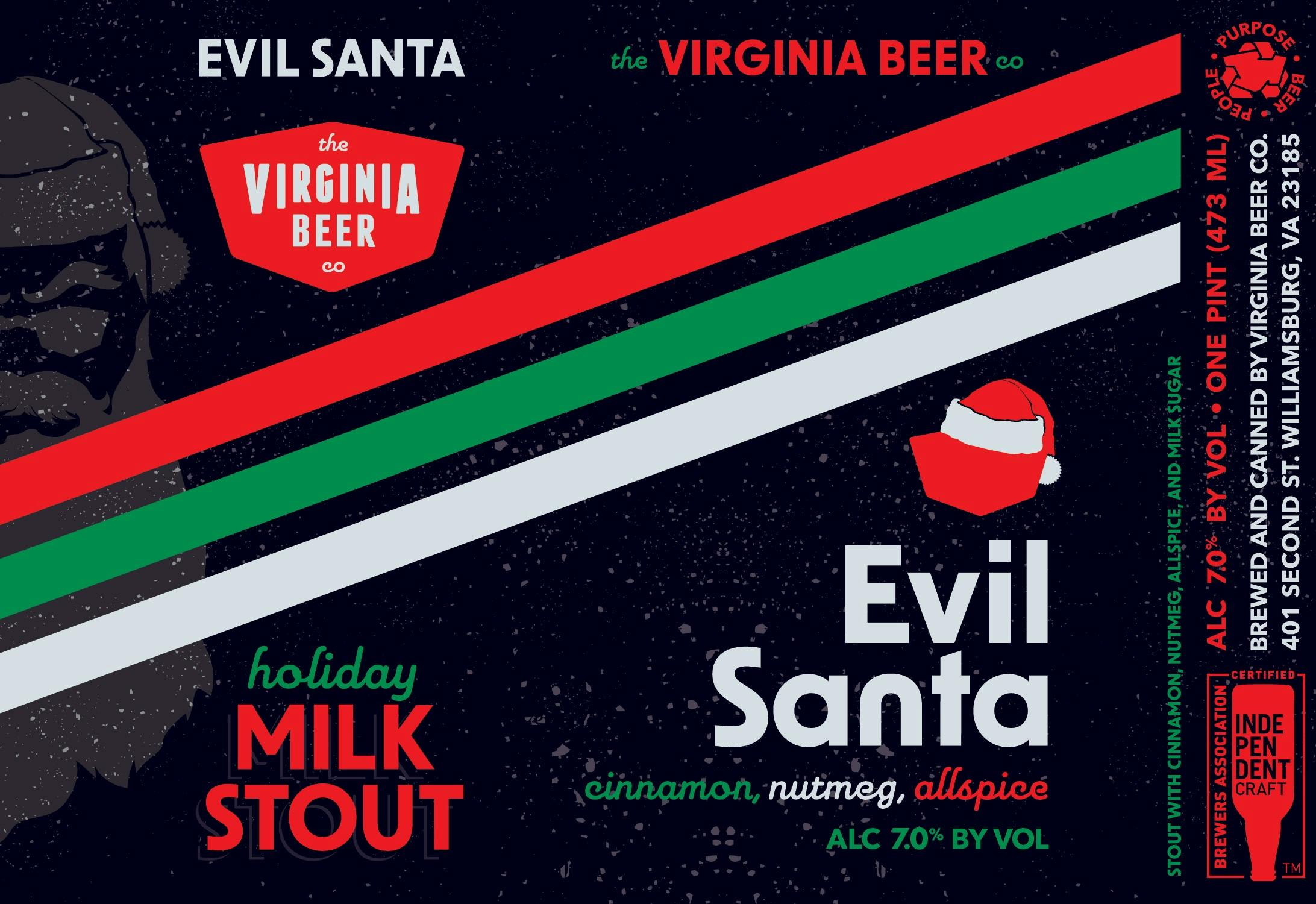 2022 Evil Santa Label
