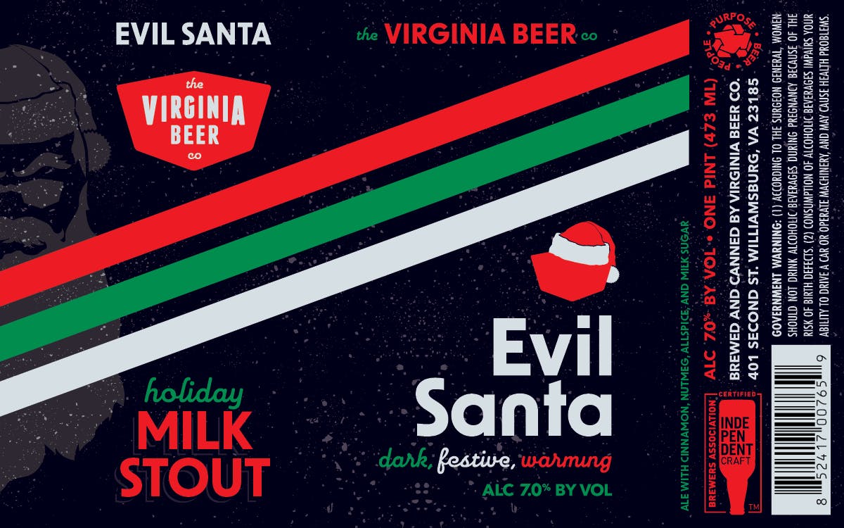 Evil Santa 2022 Label