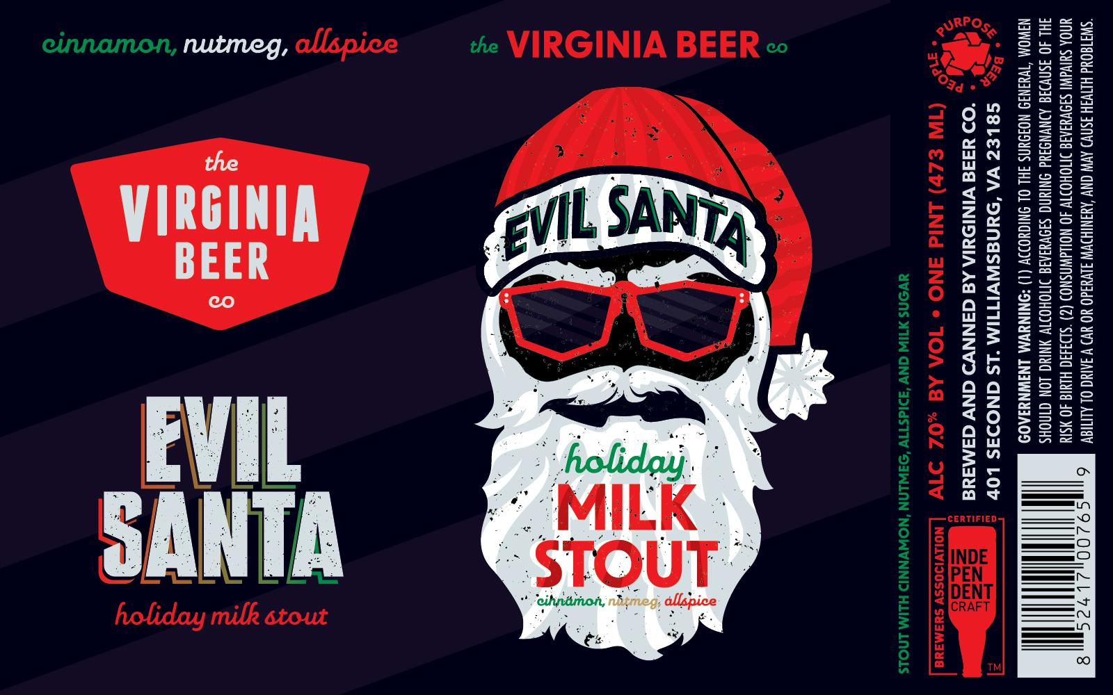 Evil Santa Label 2024