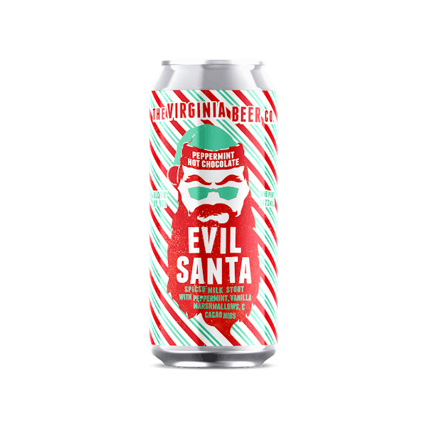 VBC_EvilSantaLabel-PeppermintHotChocolate-CanMockUp Peppermint Hot Chocolate Evil Santa Can Mockup