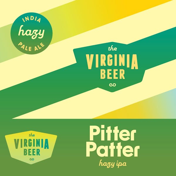 Pitter Patter Hazy IPA Label Pitter Patter Hazy IPA Label