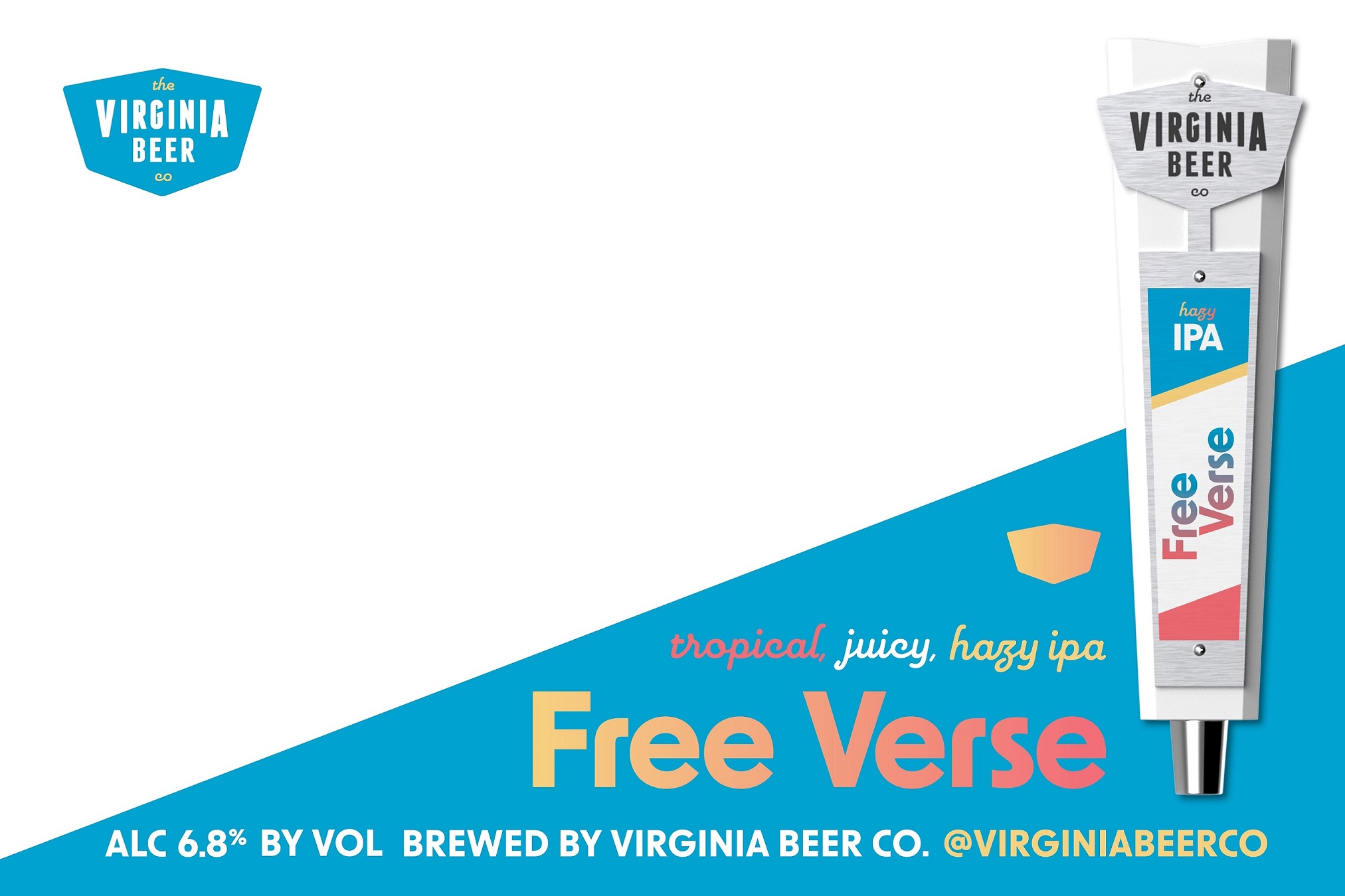 Free Verse Tap Handle Poster