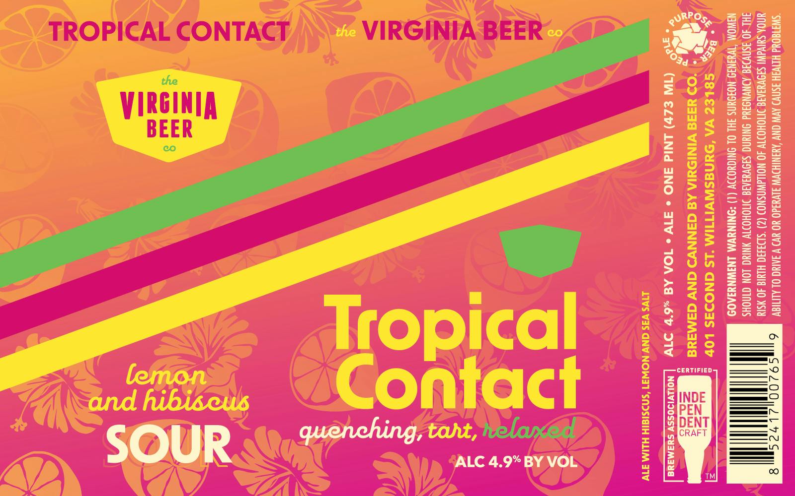 Tropical Contact 2023 Label
