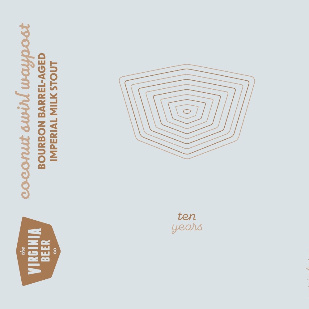 Coconut Swirl Waypost Label