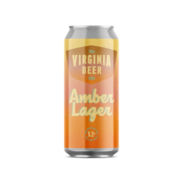 Amber Lager Can Mockup