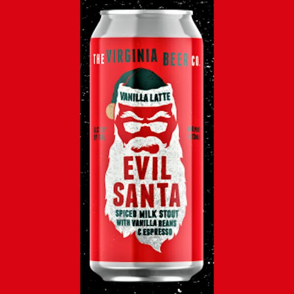 Vanilla Latte Evil Santa Can