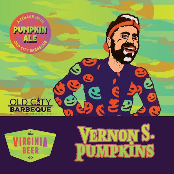 Vernon S. Pumpkins Square Label