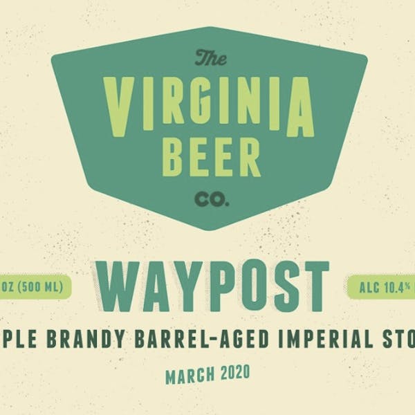 Waypost 2020 Apple Brandy BA Waypost: Apple Brandy beer artwork