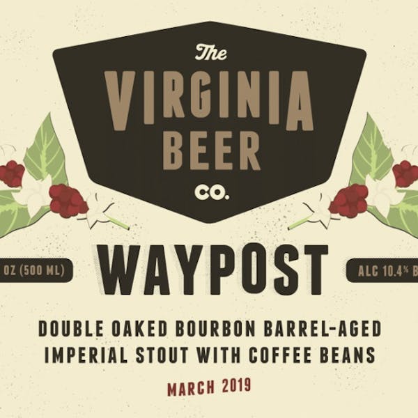 Waypost: Double Oaked Coffee beer artwork