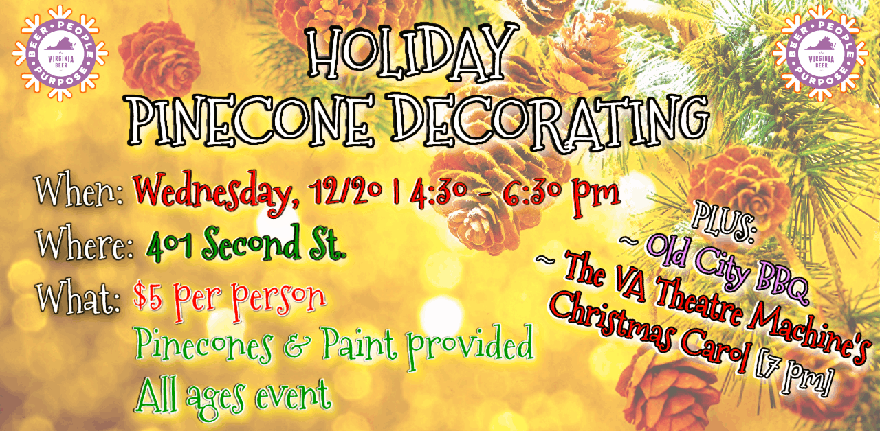 Pinecone Decorating Event Poster