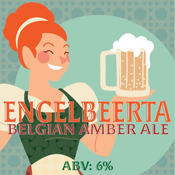 EGB_WebSq Barmaid holding beer stein for Engelbeerta representation