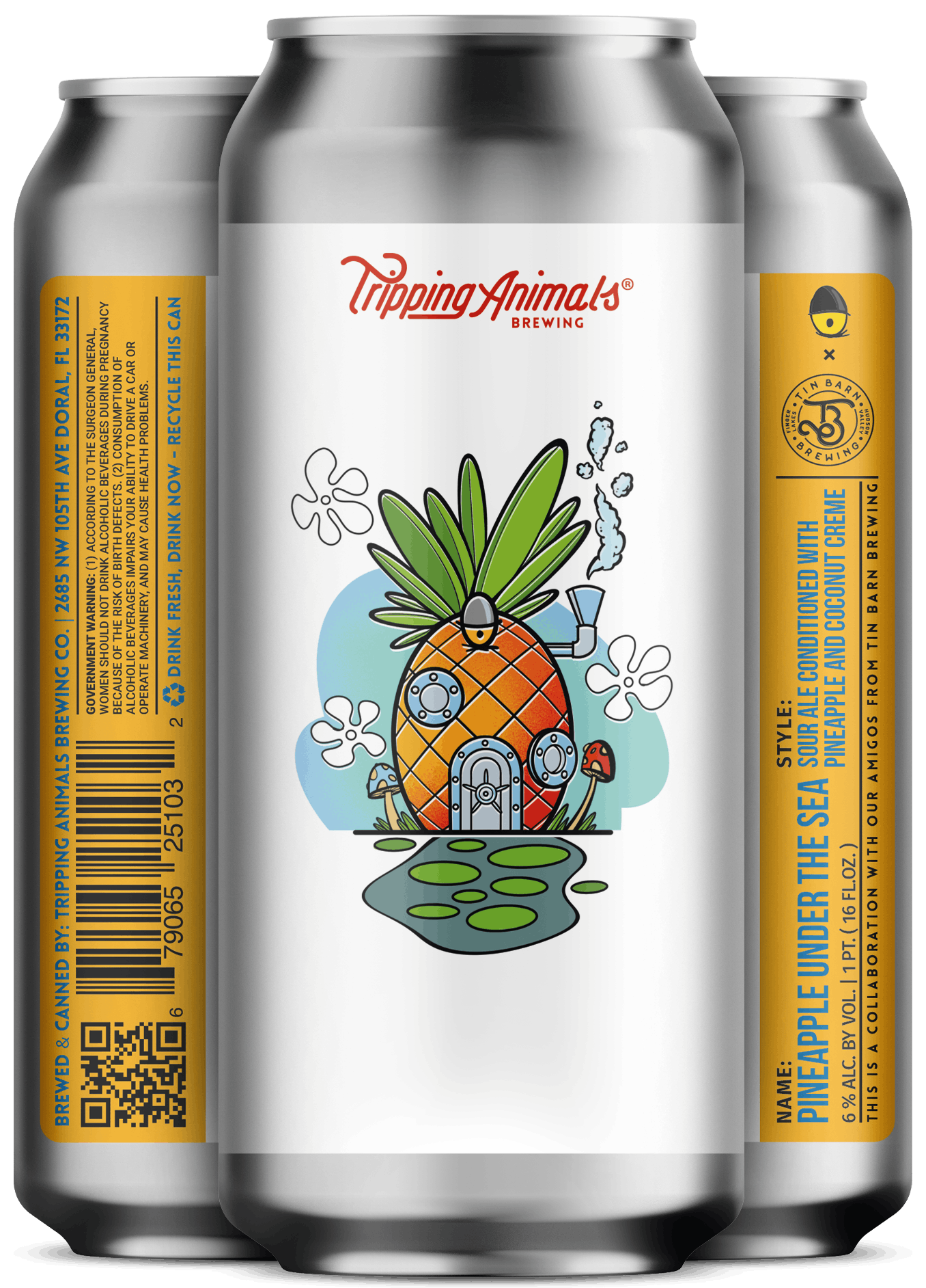 Pineapple Under The Sea Tripping Animals
