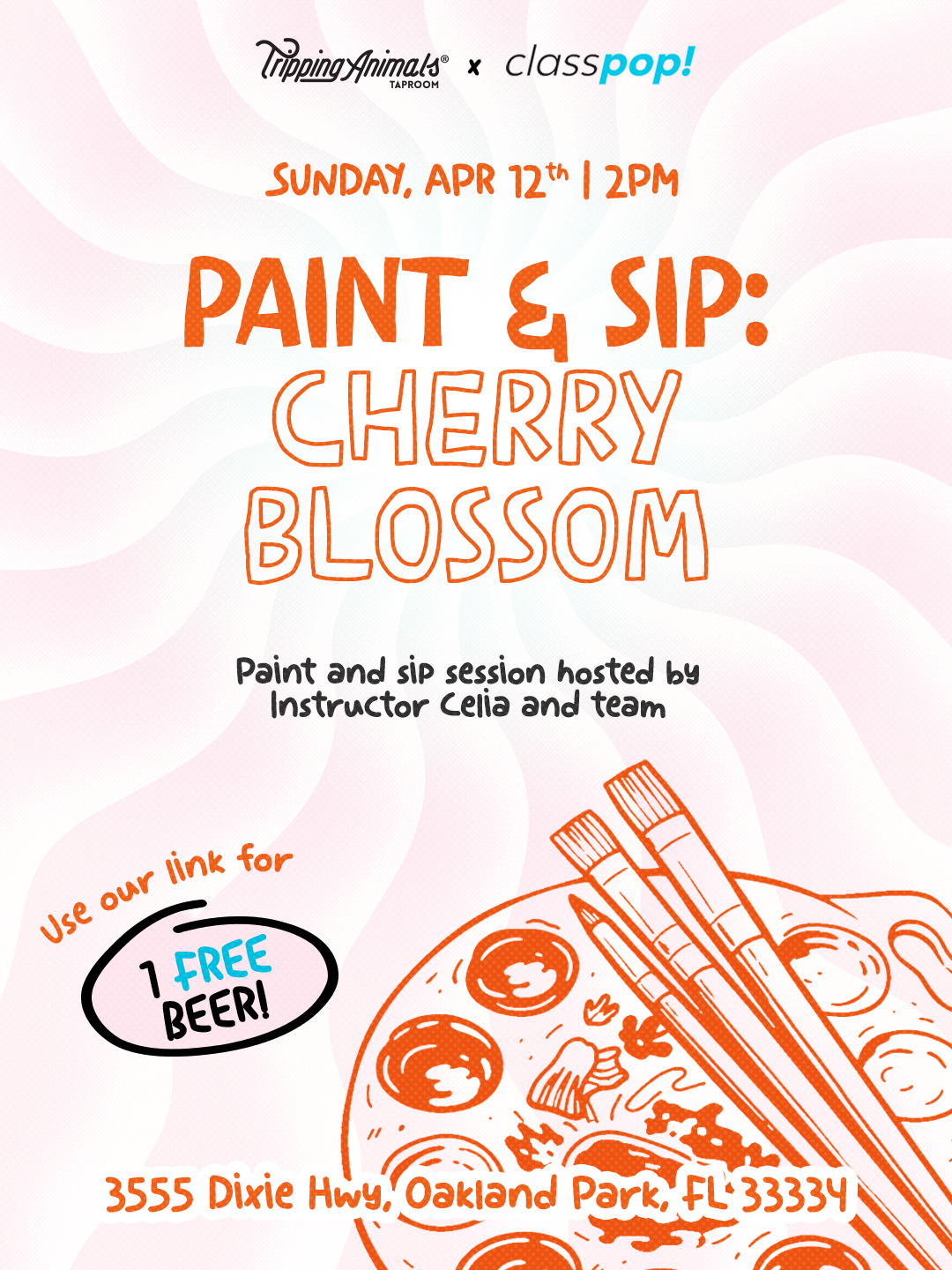 Paint and Sip: Cherry Blossom