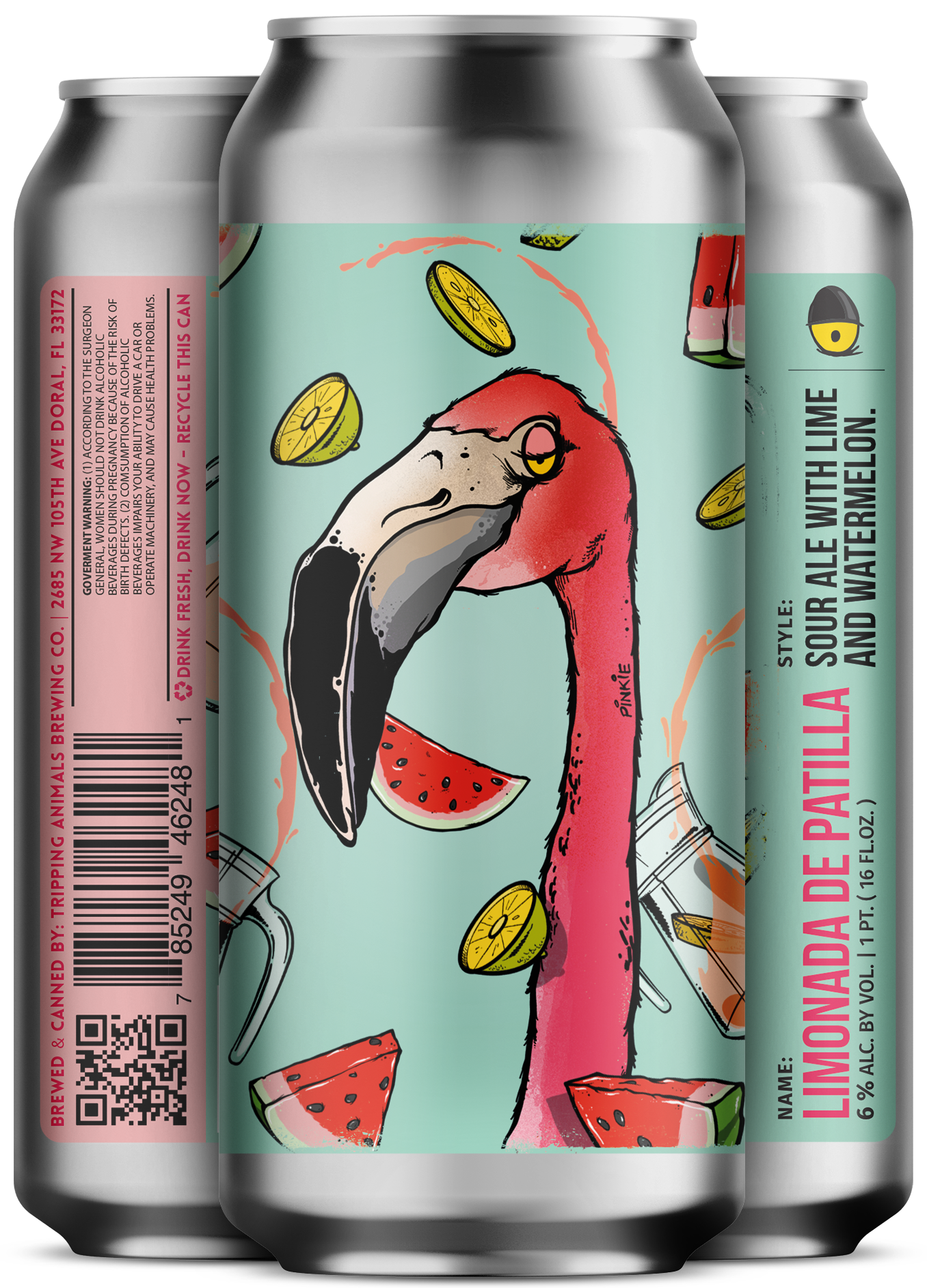 Three beers side by side from tripping animals brewing