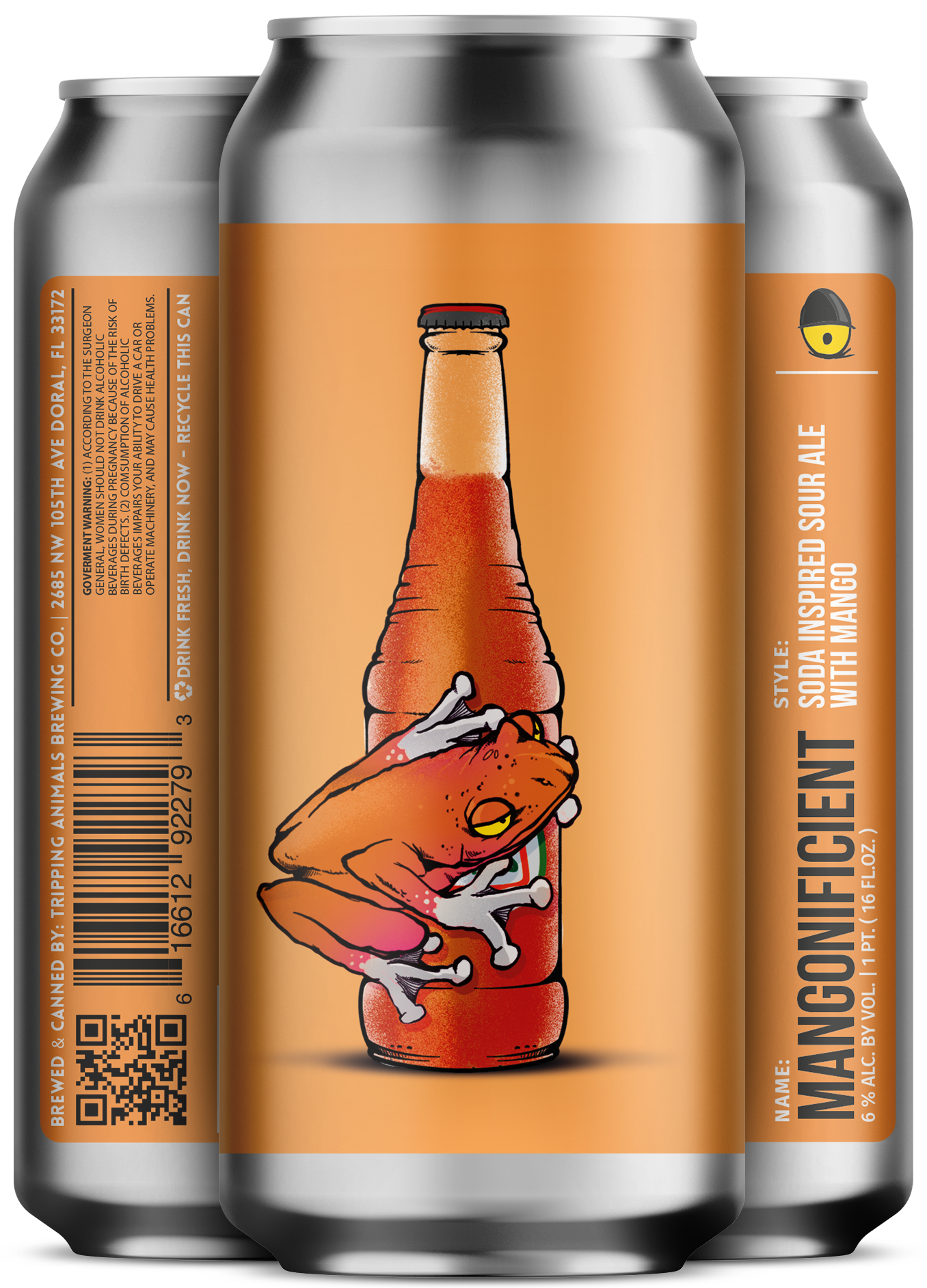 Three beers side by side from tripping animals brewing