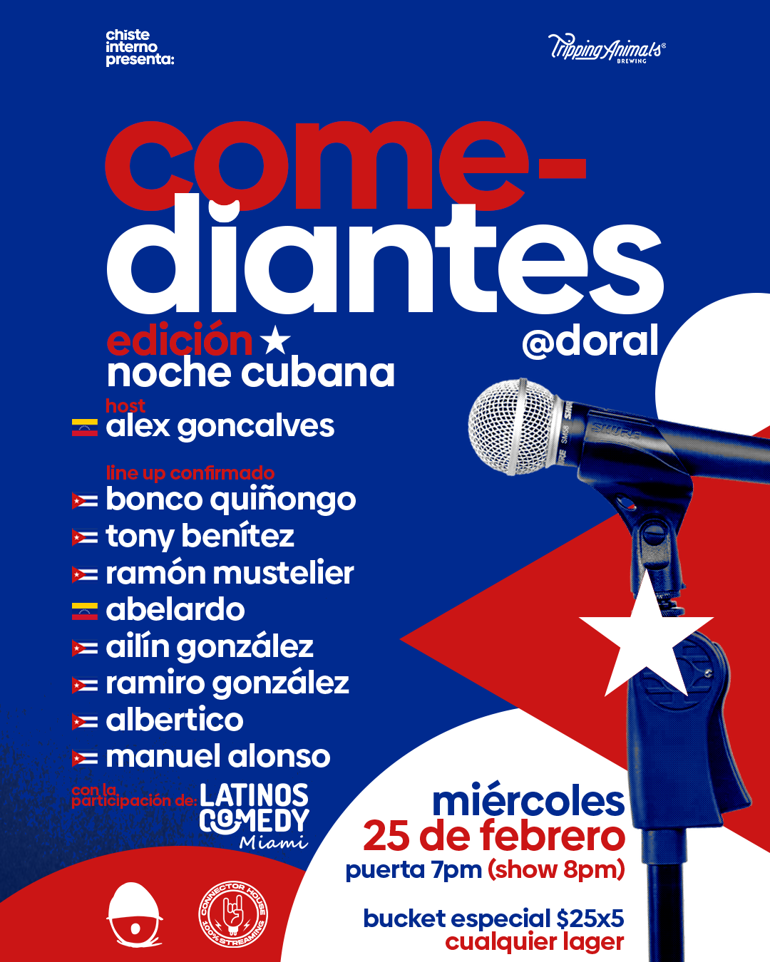 Comediantes: una noche de stand-up para probar, pulir o matar.