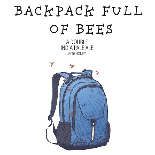 Label for Backpack Full of Bees