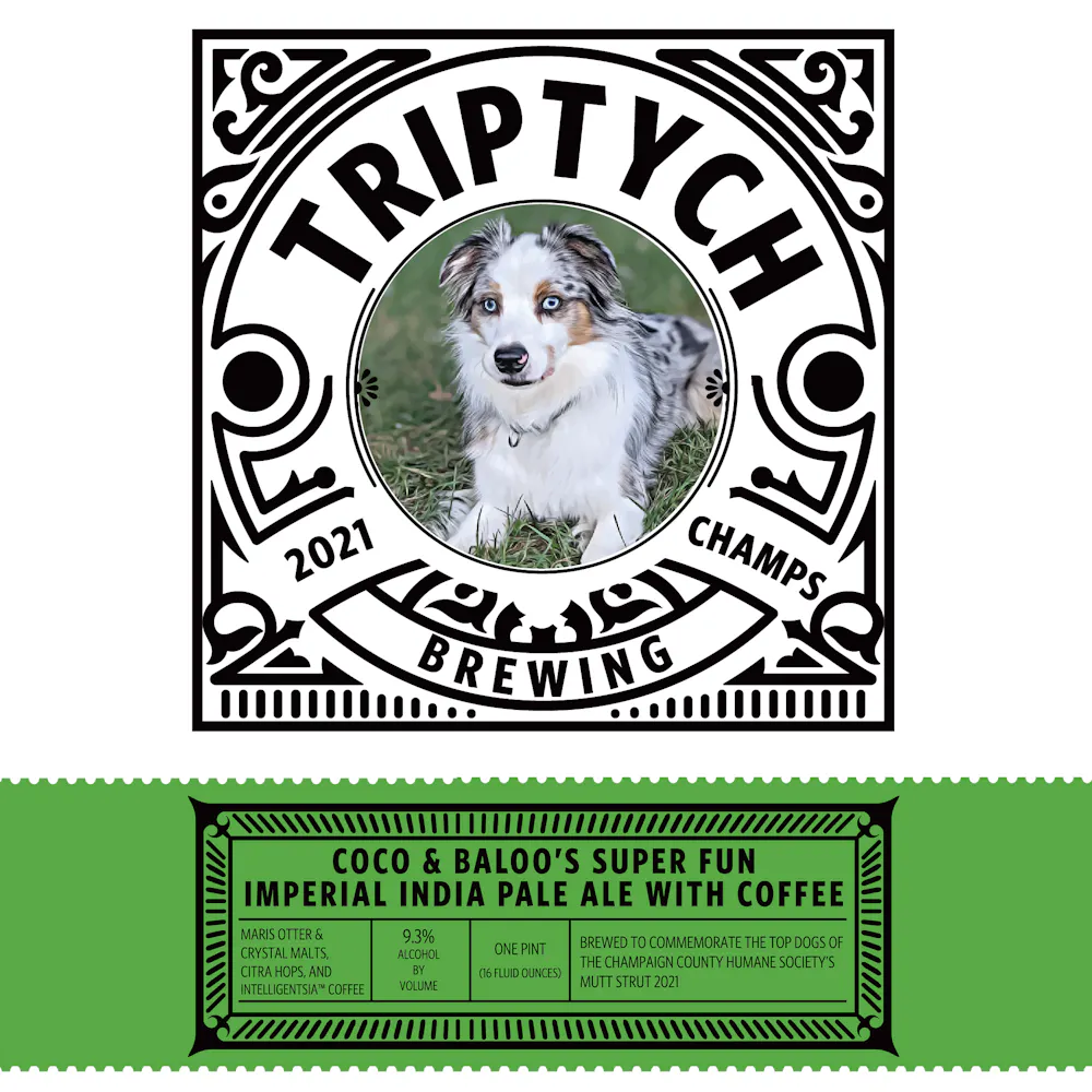 Coco & Baloo's Super Fun Imperial IPA with Coffee by Triptych Brewing