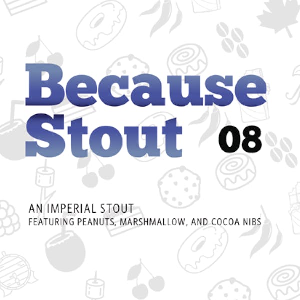 Label for Because Stout #08
