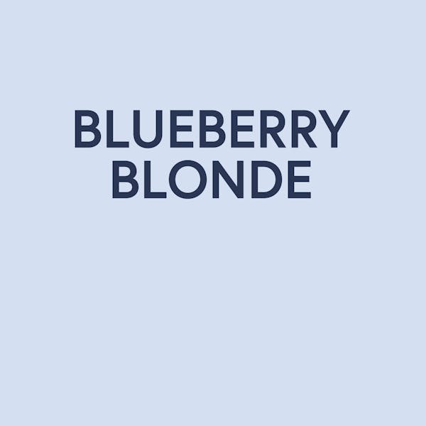 Label for Blueberry Blonde