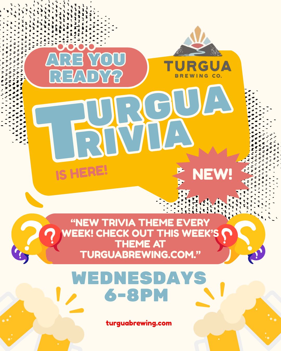 NEW!!! Turgua Trivia, Wednesday JAN 28 • 6-8PM