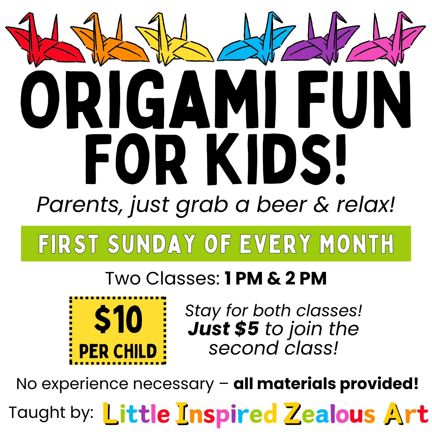 ORIGAMI FUN for Kids • Feb 1st