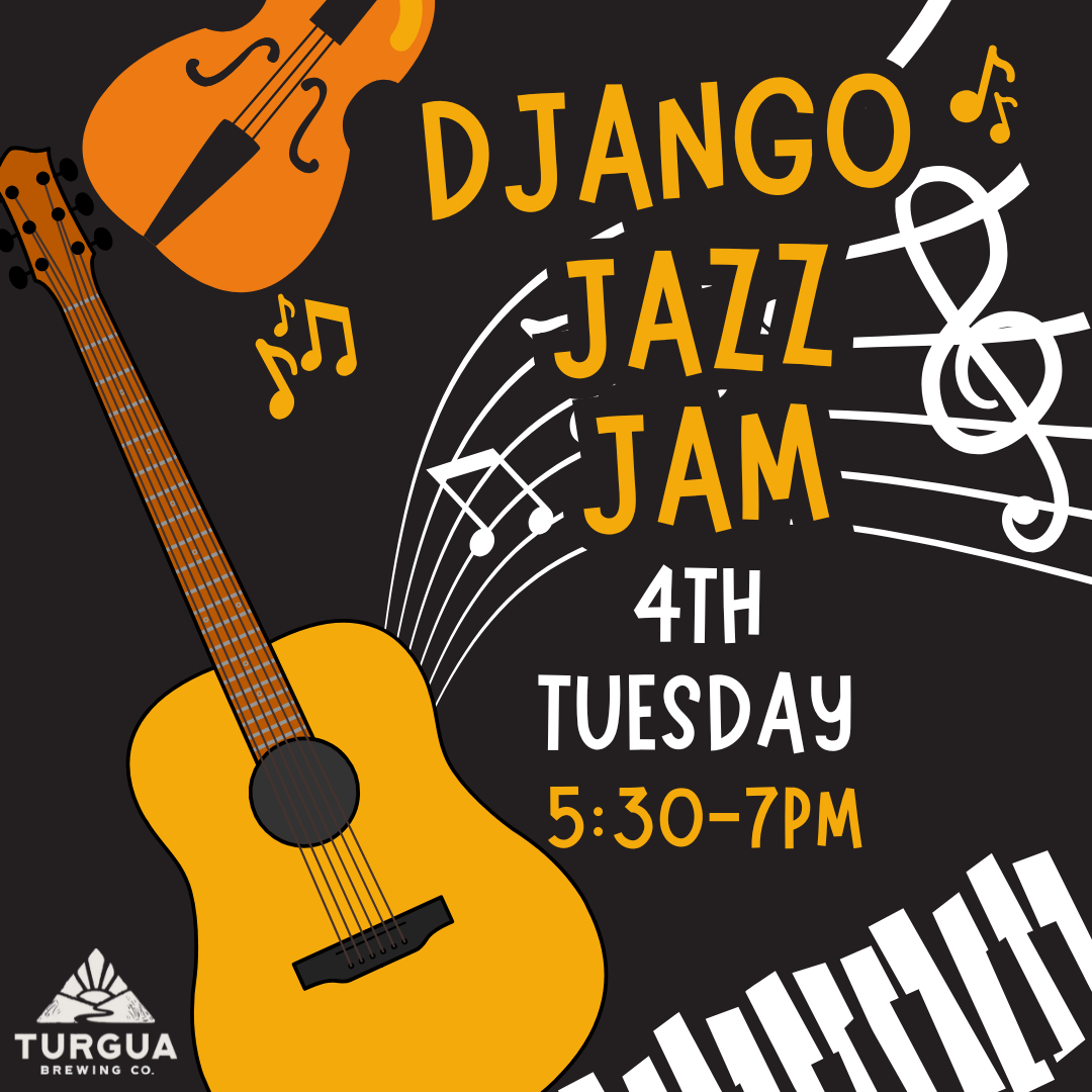 Django Jazz Jam with Fatty 5:30 – 7:00PM