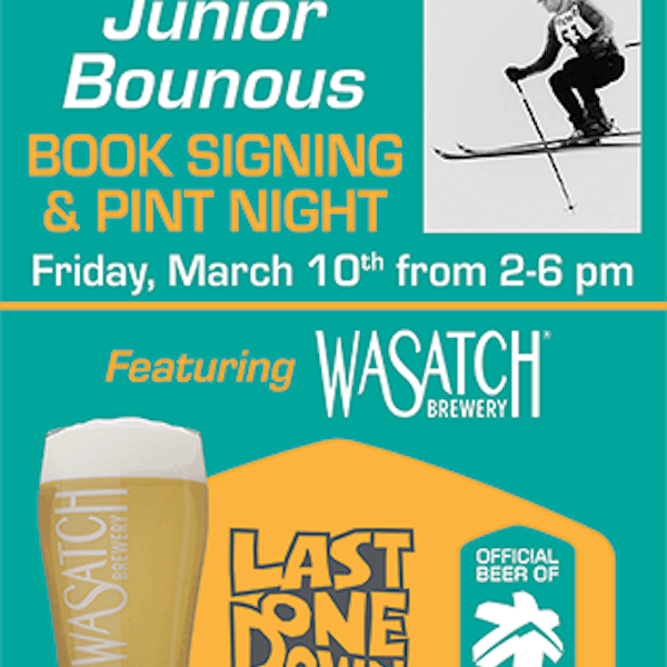Junior Bounous Book Signing and Pint Night