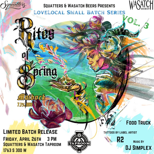 Love Local Rites of Spring Release Party Poster