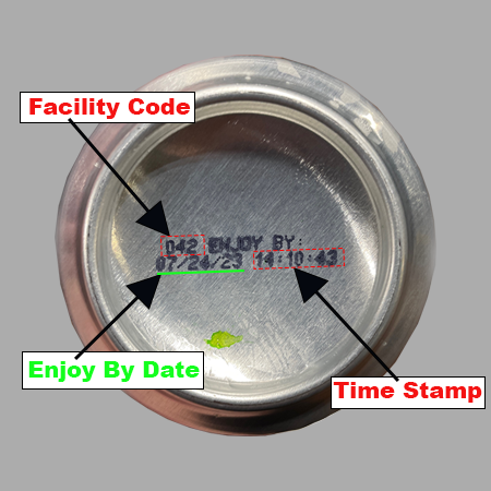 Bottom of Utah Beer Can