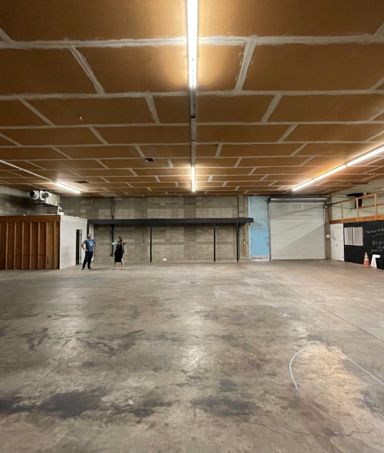 Empty brewery space