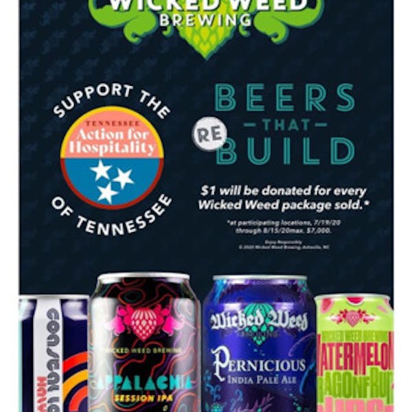 Wicked Weed Brewing Helps Out Tennessee Action for Hospitality