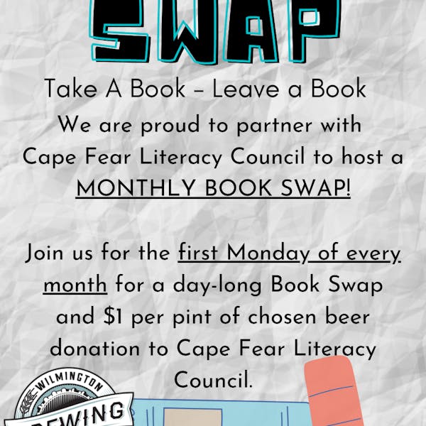Monthly Book Swap Supporting Cape Fear Literacy Council!