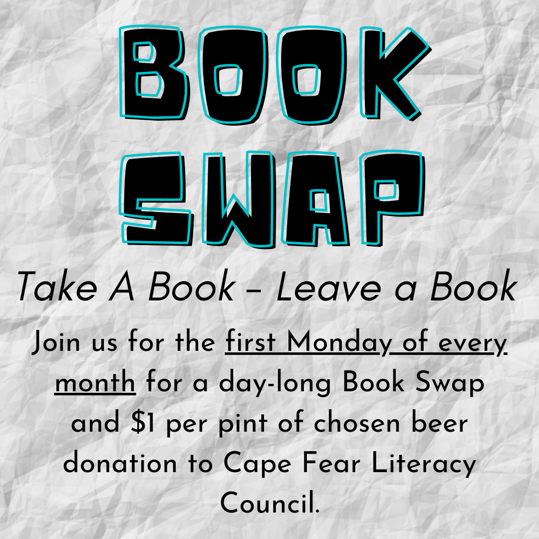 Monthly Book Swap supporting Cape Fear Literacy Council
