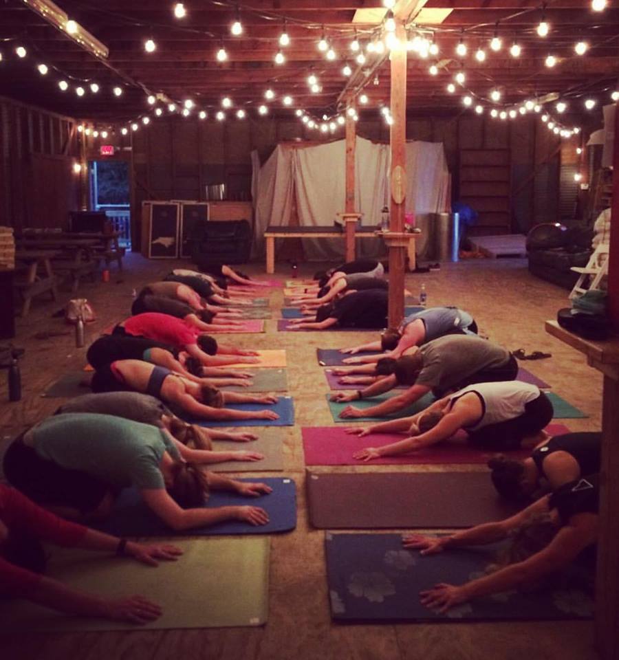 Yoga at the brewery!