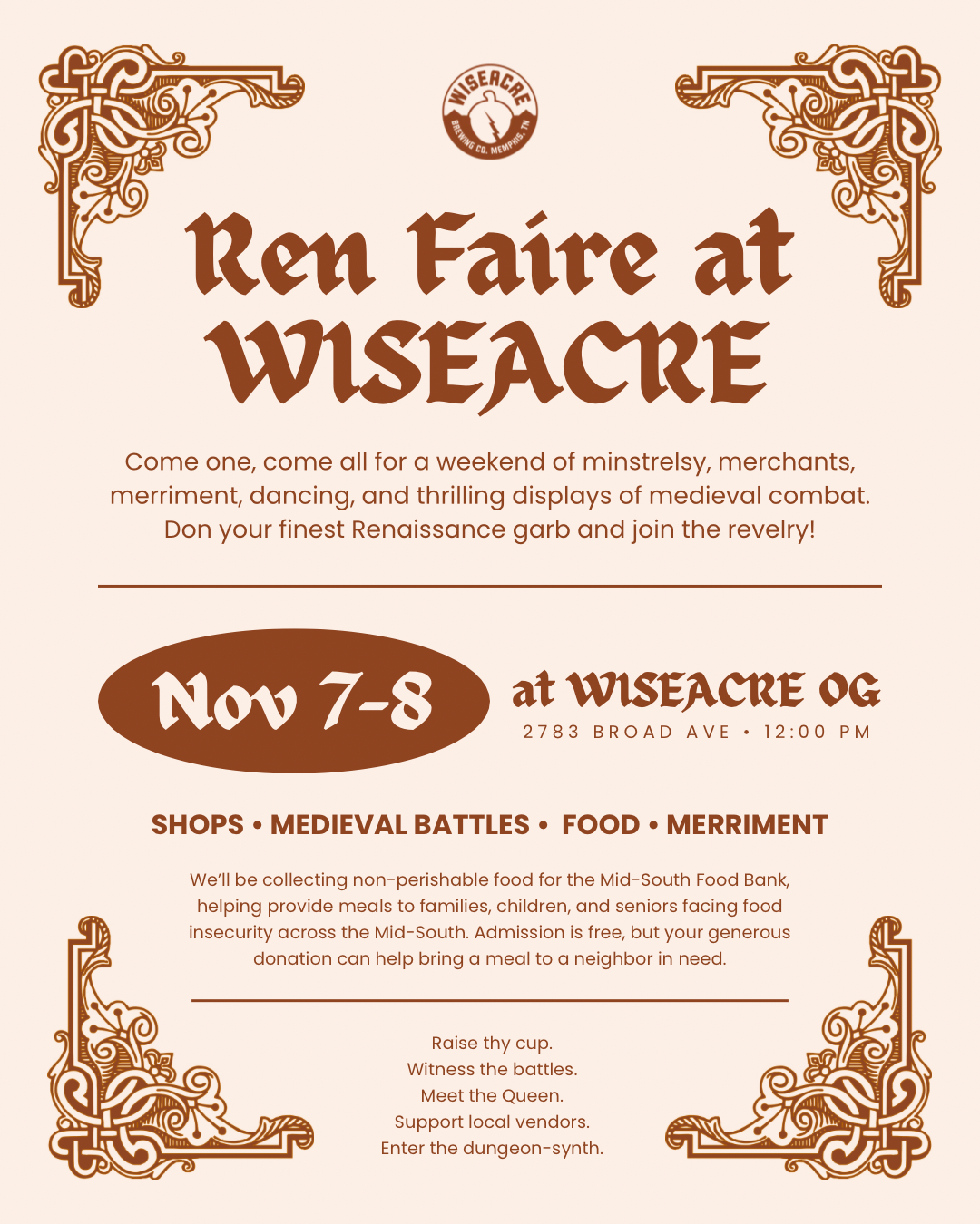 THIS MONTH AT WISEACRE